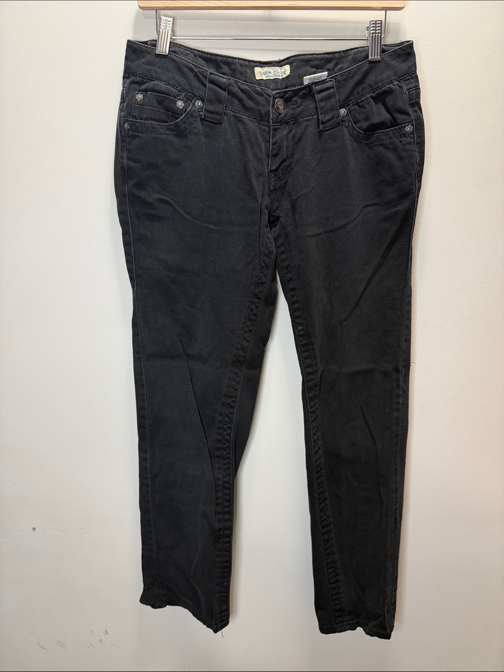 Vintage Paris Blues Low waist Black Straight Jeans L35.5, I28
